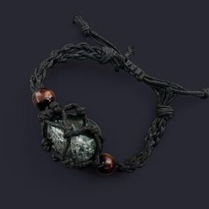 Tree Agate Stone Macrame Bracelet